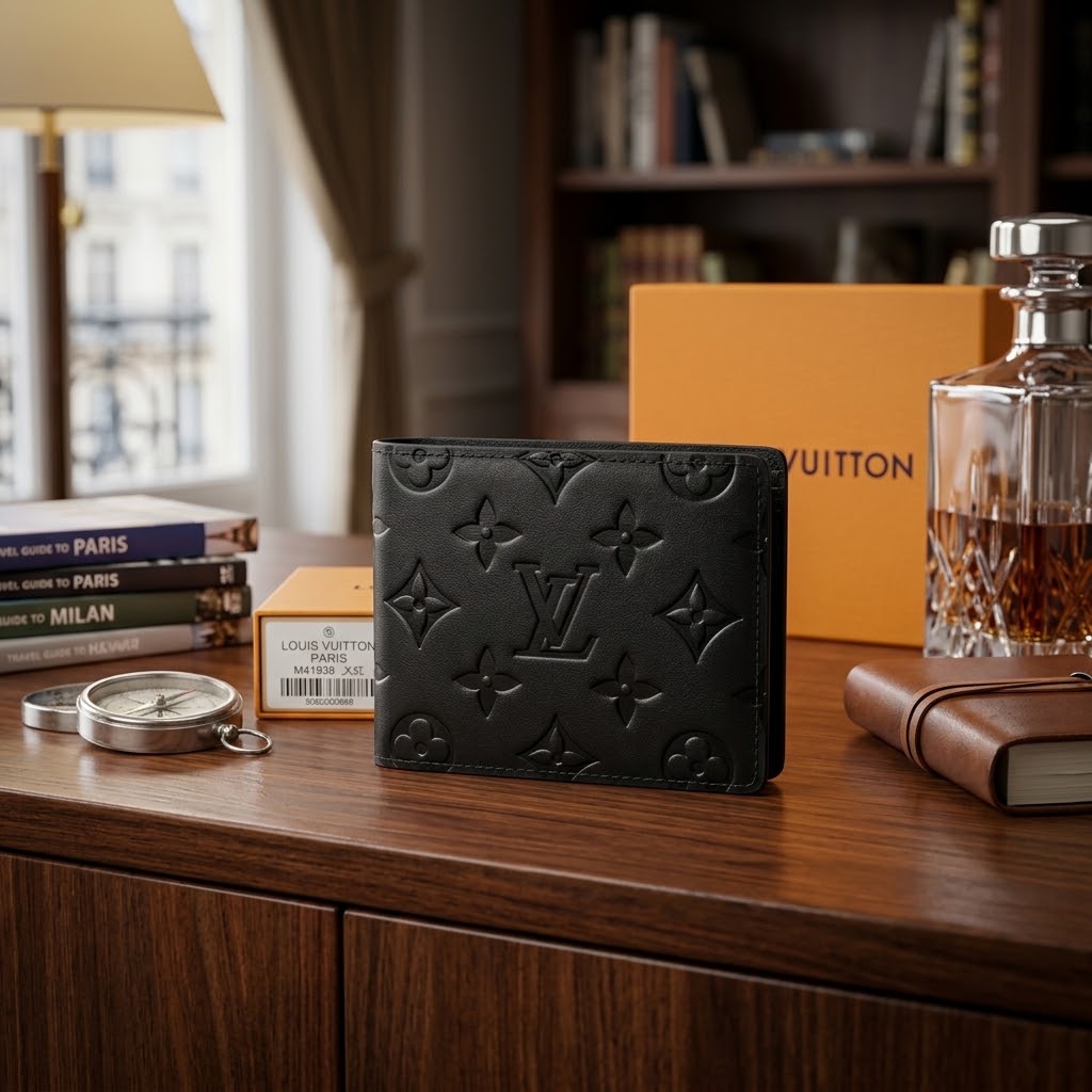 Authentic Louis Vuitton Multiple Monogram Canvas Slender Wallet – Black Men’s